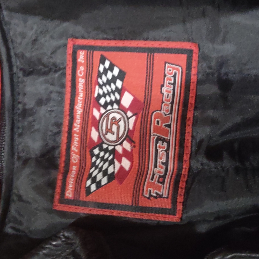 First Racing Skull Barbed wire leather jacket - Picture 3 of 4